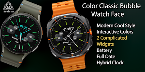 Classic Bubble Watch Face Screenshot 0