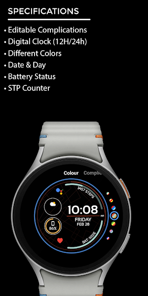 Night 89 - watch face Screenshot 3
