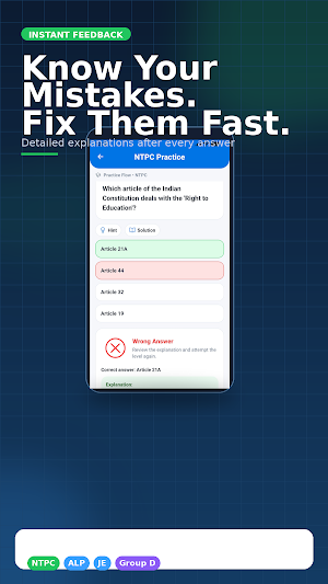 RailAspirant:Railway Exam Prep Screenshot 2