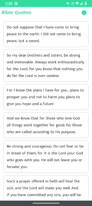 Bible Quotes and Sayings Screenshot 0
