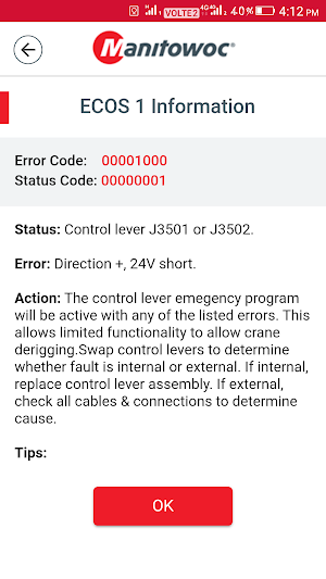 Manitowoc Diagnostic Code App Screenshot 3