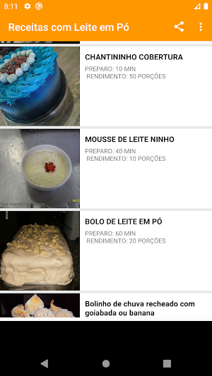 Receitas com Leite em Pó Fáceis Screenshot 1