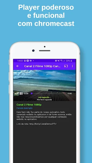 Flash IPTV Cast Player: TV online Entertainment Screenshot 1