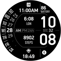 ALX10 Digital Watch Face