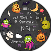 BFF27-Halloween Zombie Pumpkin