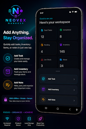 Neovex: Smart Offline Manager Screenshot 1