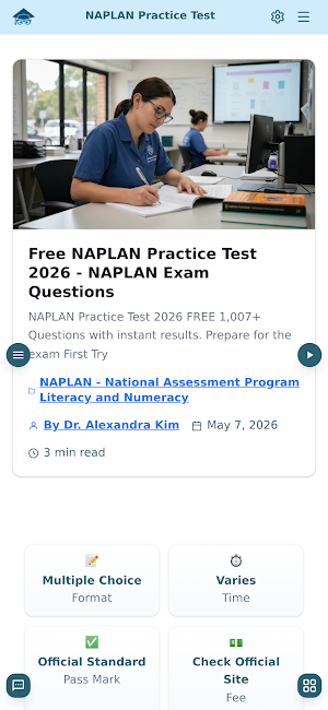 NAPLAN Practice Test Screenshot 1