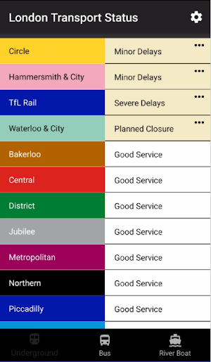London Transport Status Screenshot 0