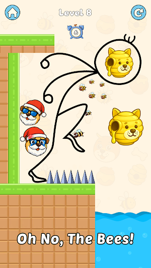 Puppy Rescue: Draw to Save Screenshot 1