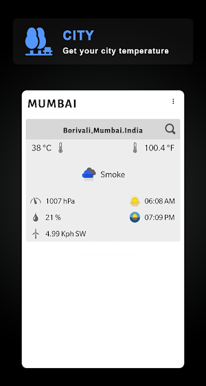 Thermometer - Temperature of Phone, Room and City Screenshot 3