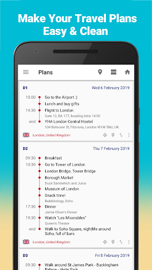 SaveTrip - Travel itinerary & Travel expenses Screenshot 0