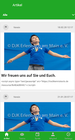 DJK Erlenbach am Main e.V. Screenshot 0
