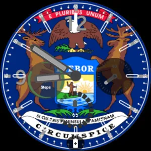 Michigan Flag Watchface Screenshot 2