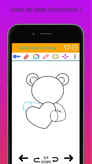How to Draw Teddy Bear Step by Step Screenshot 1