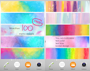 Sticky Memo Notepad *Watercolor* 2 Free Screenshot 0