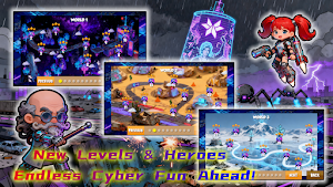 Cyber Rush: Neon Tower Wars Screenshot 2
