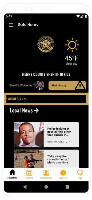 Henry County Sheriff Dept Screenshot 1