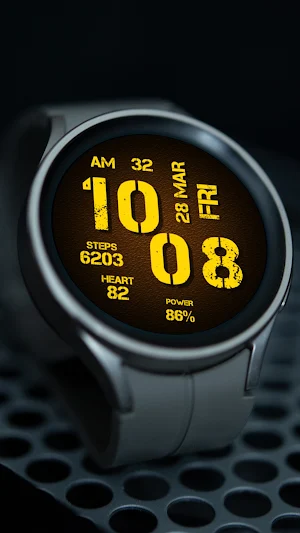 Digital Rapter Watch face Screenshot 2