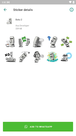 Sticker Batu - WAStickerApps Screenshot 2