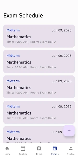 Student Routine Screenshot 1