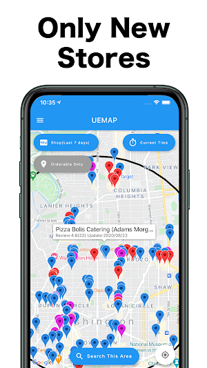UEMAP - Restaurant Map Screenshot 2
