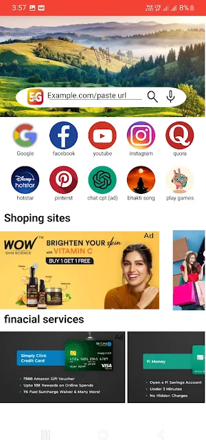 Indian 5g uc browser Screenshot 0