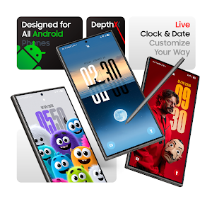 DepthX - Live Clock Wallpapers Screenshot 0