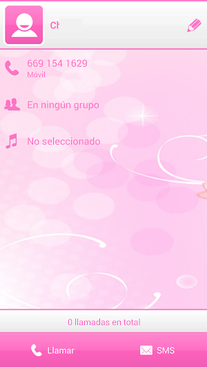 THEME PINK WHITE FOR EXDIALER Screenshot 3