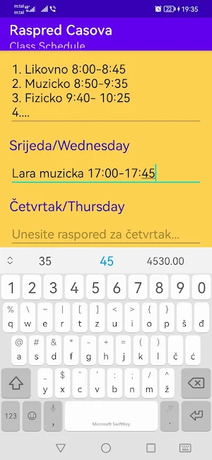 Raspored Casova Screenshot 3