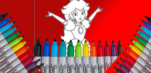 Princess Peach Coloring Book Screenshot 0