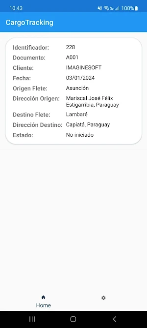 AppCargoTracking Screenshot 2