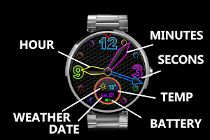 WATCH FACE SPACE ALL COLORS Screenshot 2