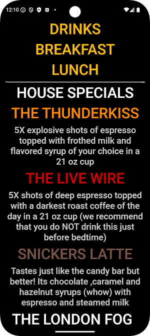 Cafe Blue East Tosa Wisconsin Screenshot 2