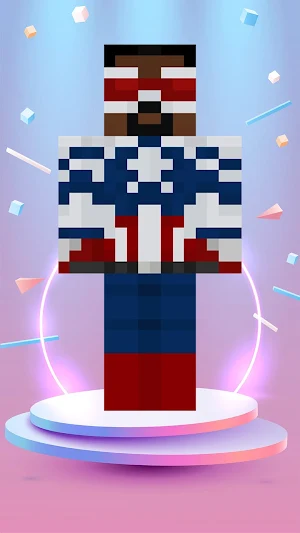 Captain America Skin Minecraft Screenshot 2
