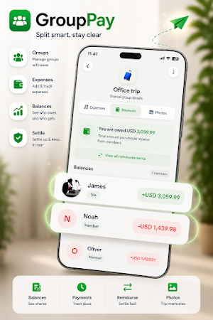 GroupPay: Split & Settle bills Screenshot 2