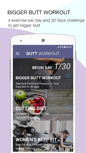 Bigger Butt Workout - 30 day c Screenshot 0
