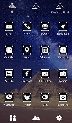 Galaxy Pyramids Theme Screenshot 2