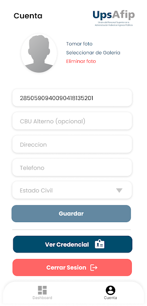 UPS AFIP Screenshot 1