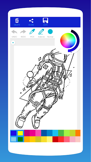 Astronaut Coloring Book Screenshot 1