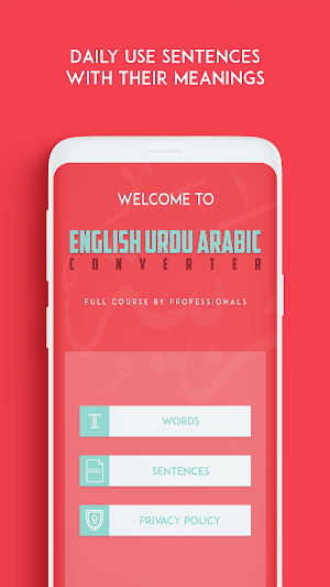 English Urdu Arabic Converter Screenshot 0