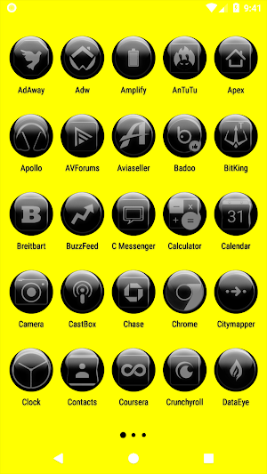 Grey Glass Orb Icon Pack Screenshot 1