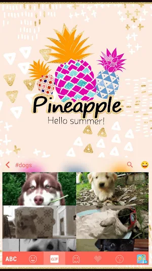 Pineapple Keyboard Theme Screenshot 3