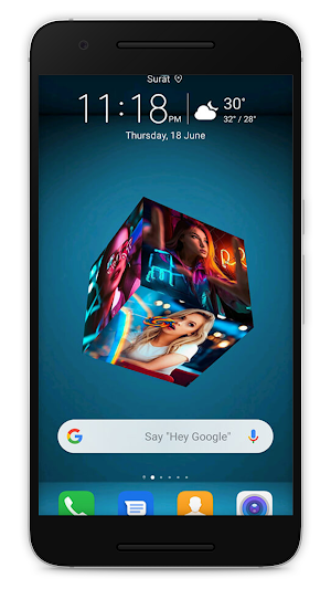 3D Photo Cube Live Wallpaper Screenshot 2
