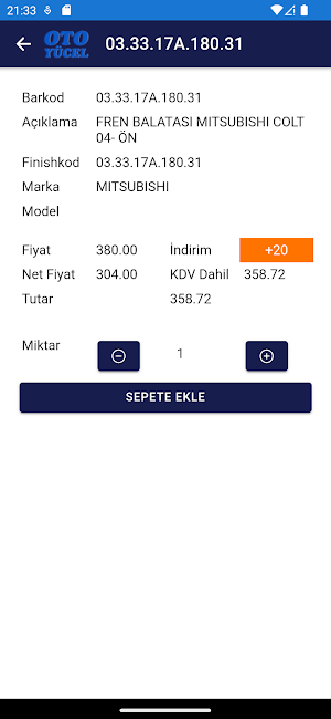Oto Yücel B2B Screenshot 0