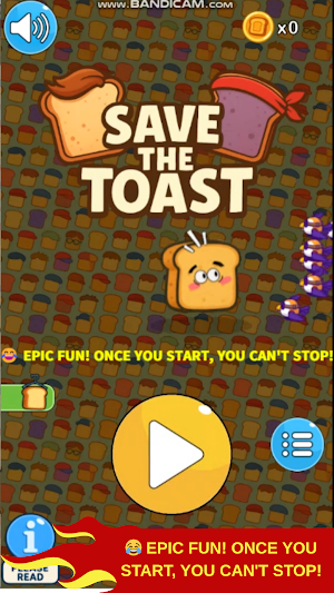 Save The Toast - Puzzle Game Screenshot 0