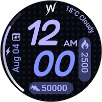 Violet Glow Watch Face