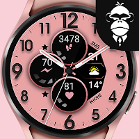 Rose Gold Analog Watch Face