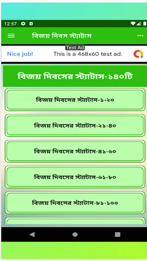 ১৬ ডিসেম্বর বিজয় দিবসের স্ট্যাটাস Screenshot 2
