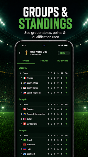 World Cup 2026 Live Scores Screenshot 1