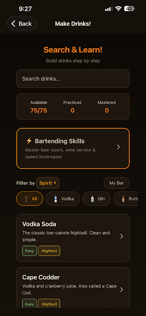 Bartending School by Gigz Labs Screenshot 3